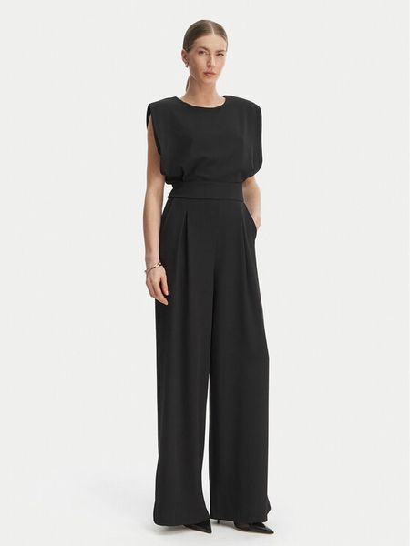 Rinascimento Kombinezon CFC0127546003 Czarny Wide Leg. Czarne kombinezony damskie RINASCIMENTO, s, bez wzorów, z syntetyku, bez kołnierzyka, bez ramiączek. Za 594.99 zł.