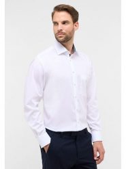 Eterna Koszula - Comfort fit - w kolorze białym rozmiar: 42. Białe koszule męskie Eterna, bez wzorów, z bawełny, bez kołnierzyka, bez ramiączek. Za 95.46 zł.