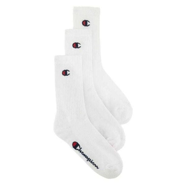 Skarpety Unisex Dla Dorosłych (zestaw 3 Sztuk). Czarne skarpetki męskie CHAMPION, bez wzorów, z bawełny. Za 65.99 zł.