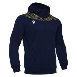 Bluza z kapturem 1/4 zip Macron Ishtar. Niebieskie bluzy z kapturem męskie Macron, m. Za 222.60 zł.