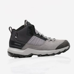 Second Life - Buty turystyczne męskie Quechua MH500 Mid... - Stan Doskonały. Szare buty trekkingowe męskie QUECHUA, na jesień, z kauczuku, bez zapięcia, outdoorowe. Za 279.99 zł.