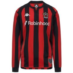 Koszulka domowa długim rękawem OGC Nice 2026/27. Czerwone koszulki męskie z długim rękawem Kappa, m, z materiału. Za 421.00 zł.