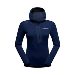 Bluza damska z kapturem La Sportiva Big Wall. Niebieskie bluzy z kapturem damskie La Sportiva, l, z elastanu. Za 615.50 zł.