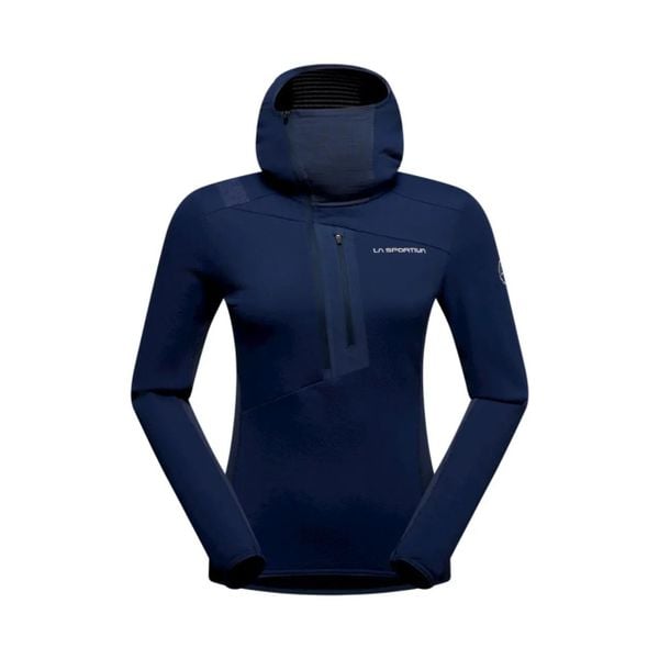 Bluza damska z kapturem La Sportiva Big Wall. Niebieskie bluzy z kapturem damskie La Sportiva, l, z elastanu. Za 615.50 zł.