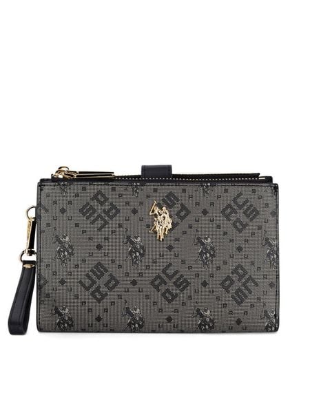 U.S. Polo Assn. Portfel BIUXT6224WVP Czarny. Czarne portfele damskie U.S. Polo Assn., bez wzorów. Za 199.99 zł.