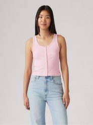 Levi's Top w kolorze jasnoróżowym rozmiar: XS. Różowe topy damskie Levi's, s, bez wzorów, bez ramiączek. Za 62.03 zł.