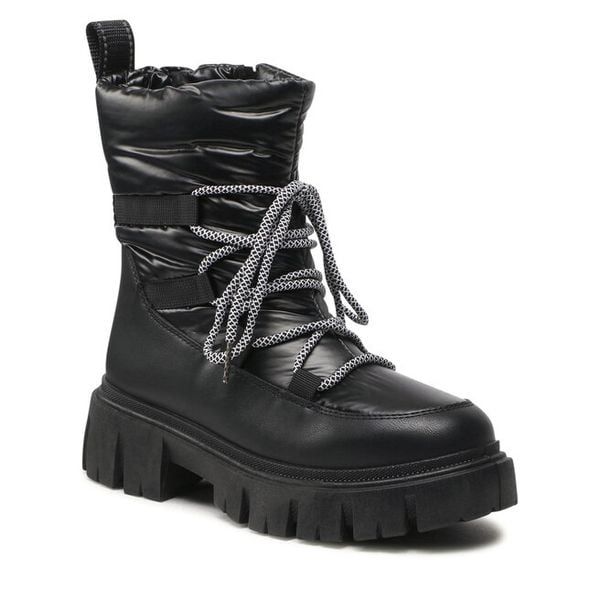 Trzewiki Jenny Fairy. Czarne botki damskie Jenny Fairy, bez obcasa, na płaskiej podeszwie, bez zapięcia. Za 179.99 zł.