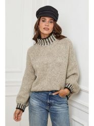 L'armoire de Suzette Golf w kolorze szarobrązowym rozmiar: 38/40. Brązowe golfy damskie L'armoire de Suzette, l, bez wzorów, z wełny, bez ramiączek. Za 178.79 zł.