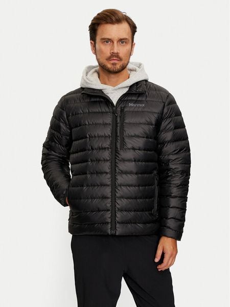 Marmot Kurtka puchowa Highlander M15915 Czarny Regular Fit. Czarne kurtki outdoor męskie Marmot, m, bez wzorów, z puchu, bez kaptura. Za 689.99 zł.