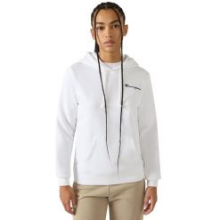 Bluza damska Champion z kapturem - dopasowany krój. Białe bluzy z kapturem damskie CHAMPION, xl, z polaru. Za 190.99 zł.