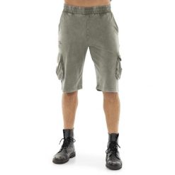 Szorty z bawełna z sznurek regulacyjny na co dzień. Zielone szorty męskie LEONE 1947 APPAREL, z bawełny, na fitness i siłownię. W wyprzedaży za 112.15 zł.