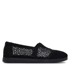 Baleriny Toms. Czarne baleriny damskie Toms, bez wzorów, bez obcasa. Za 259.99 zł.