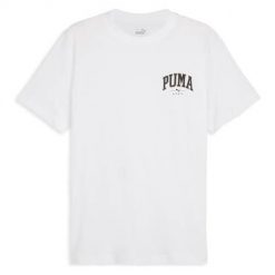 Koszulka sportowa męska Puma Squad Tee. Białe t-shirty sportowe męskie Puma, l, z bawełny, bez ramiączek, na jogę i pilates. W wyprzedaży za 87.50 zł.