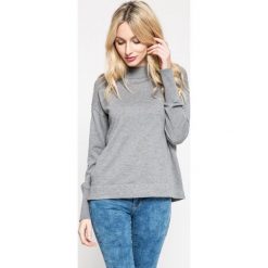 Vero Moda - Sweter. Szare swetry klasyczne damskie Vero Moda, m, z bawełny, bez kołnierzyka. W wyprzedaży za 59.90 zł.