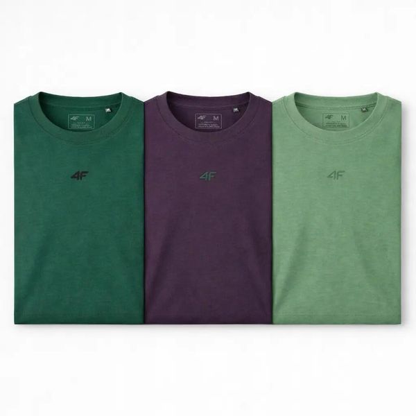 T-SHIRT MĘSKI 4F KOSZULKA LIMITOWANA KOMPLET ZESTAW 3 SZTUKI 3XL M3947 SS26. T-shirty męskie 4f, m, bez wzorów, z bawełny, bez kołnierzyka. Za 164.98 zł.