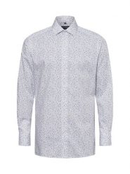 OLYMP Luxor modern Fit koszula biznesowa - Modern Fit Mężczyźni Modern Fit Bawełna biały|niebieski, 42. Białe koszule męskie OLYMP Luxor modern Fit, m, bez wzorów, z bawełny, bez kołnierzyka, bez ramiączek. Za 399.95 zł.