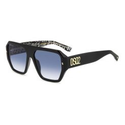 Okulary przeciwsłoneczne męskie DSQUARED2 D2 0128/S TAY, rozmiar 58 mm. Czarne okulary przeciwsłoneczne męskie Dsquared. Za 1,243.65 zł.
