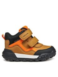 Geox Śniegowce B Trekkyup B Abx B566LB 0MEFU C2G9B M Żółty. Żółte buty zimowe chłopięce Geox, ze skóry. Za 199.99 zł.
