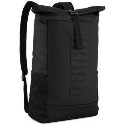 Plecak Puma S Rolltop Backpack 28.5L. Czarne plecaki damskie Puma, bez wzorów, z materiału. Za 290.00 zł.