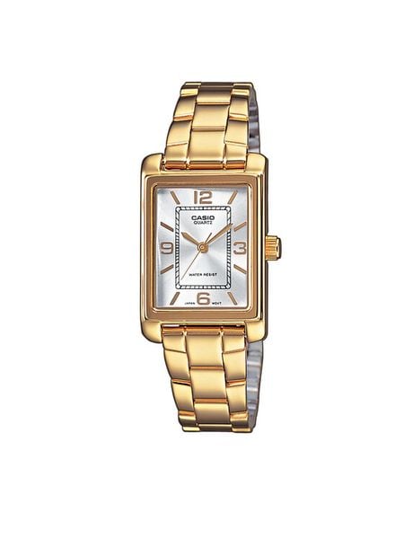 Casio Zegarek LTP-1234PG-7AEG Złoty. Żółte, cyfrowe zegarki damskie Casio, ze stali. Za 309.99 zł.