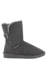 Blackfield Botki zimowe "Beech" w kolorze szarym rozmiar: 38. Szare botki damskie Blackfield, na zimę, z materiału, z okrągłym noskiem, bez obcasa, na platformie, bez zapięcia. Za 117.45 zł.