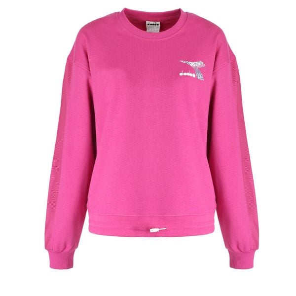 Bluza damska DIADORA L.SWEAT FLOSS. Czerwone bluzy bez kaptura damskie Diadora, l. Za 99.99 zł.