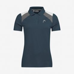 Koszulka polo damska CLUB 22 Tech. Białe bluzki damskie HEAD, xl, bez wzorów, z materiału, sportowe, bez kołnierzyka, bez ramiączek. W wyprzedaży za 140.00 zł.