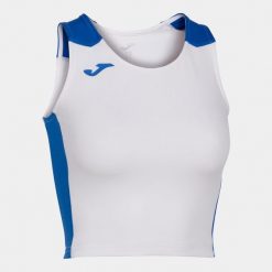 Tank top do biegania damski Joma Record II Crop top. Białe topy damskie Joma, xs, bez wzorów, bez kołnierzyka. W wyprzedaży za 119.85 zł.