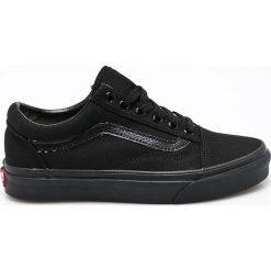 Vans - Tenisówki. Czarne trampki i tenisówki damskie Vans, bez wzorów, z materiału. Za 299.90 zł.