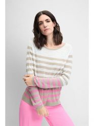 Cinque Sweter ''Cimariella'' w kolorze jasnoróżowo-biało-beżowym rozmiar: XL. Białe swetry klasyczne damskie Cinque, xl, ze splotem, bez kołnierzyka. Za 219.95 zł.