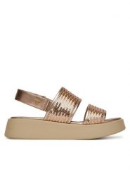 Liu Jo Sandały Amber 01 SA5187 TX055 Różowy. Czerwone sandały damskie Liu Jo, bez wzorów, ze skóry, bez obcasa, na płaskiej podeszwie. Za 579.99 zł.