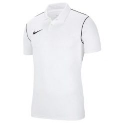 Męska Koszulka Polo Park 20. Białe koszulki polo męskie Nike, l, bez wzorów, bez ramiączek. Za 201.99 zł.