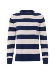 Franco Callegari Sweter z dzianiny merino Kobiety drobna dzianina niebieski, S. Niebieskie swetry klasyczne damskie Franco Callegari, s, z dzianiny, bez kołnierzyka. Za 299.95 zł.