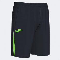 Szorty Joma Championship VII. Czarne szorty męskie Joma, z materiału, bez kołnierzyka. Za 76.58 zł.
