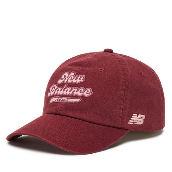 Czapka z daszkiem New Balance. Czerwone czapki z daszkiem damskie New Balance, bez wzorów. Za 109.99 zł.