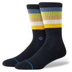 Skarpety Stance Maliboo Crew. Czarne skarpetki damskie Stance, bez wzorów. Za 50.99 zł.