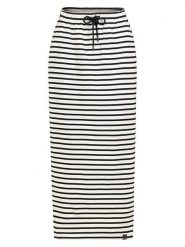 Sublevel Spódnica w kolorze kremowo-czarnym rozmiar: L. Brązowe spódniczki damskie Sublevel, l, bez wzorów, z bawełny, maxi. Za 69.99 zł.