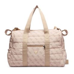 Torba do wózka Guess. Brązowe torebki klasyczne damskie Guess, z aplikacjami, bez dodatków. Za 394.99 zł.