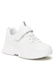 DeeZee Sneakersy TS5432K-02 Biały. Białe buty sportowe dziewczęce DeeZee, bez wzorów, z syntetyku, bez zapięcia. Za 99.99 zł.