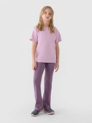 4F T-shirt gładki (2-pack) dziecięcy - multikolor 122/128 (6-8 lat). Koszulki dziewczęce 4f, bez wzorów, z bawełny, bez ramiączek. W wyprzedaży za 39.99 zł.