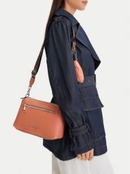 Lasocki Torebka CEO-LSK-X-011-09 Pomarańczowy. Brązowe listonoszki damskie Lasocki, bez wzorów, z materiału, bez dodatków. Za 189.99 zł.