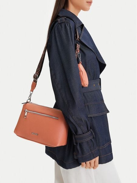 Lasocki Torebka CEO-LSK-X-011-09 Pomarańczowy. Brązowe listonoszki damskie Lasocki, bez wzorów, z materiału, bez dodatków. Za 189.99 zł.