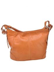 ORE10 Skórzana torebka "Roers" w kolorze jasnobrązowym - 34 x 24 x 12 cm rozmiar: onesize. Brązowe torebki klasyczne damskie ORE10, bez wzorów, z materiału, bez dodatków. Za 304.99 zł.