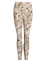 Rethinkit Legginsy sportowe "Beths" w kolorze beżowym ze wzorem rozmiar: L. Brązowe legginsy damskie Rethinkit, l, bez wzorów, z materiału. Za 205.95 zł.