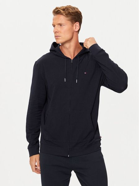 Tommy Hilfiger Bluza UM0UM03434 Granatowy Regular Fit. Niebieskie bluzy bez kaptura męskie Tommy Hilfiger, m, z bawełny. Za 329.99 zł.