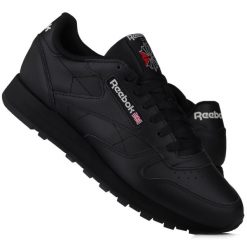 Buty sportowe do chodzenia Reebok CLASSIC LEATHER. Czarne buty sportowe na co dzień męskie Reebok, z materiału, bez zapięcia, trekkingowe, reebok classic. Za 268.00 zł.