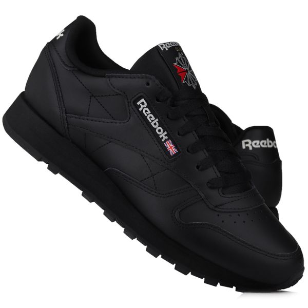 Buty sportowe do chodzenia Reebok CLASSIC LEATHER. Czarne buty sportowe na co dzień męskie Reebok, z materiału, bez zapięcia, trekkingowe, reebok classic. Za 268.00 zł.