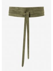 More & More Skórzany pasek w kolorze khaki rozmiar: 85. Brązowe paski damskie MORE & MORE, bez wzorów, z materiału. Za 81.95 zł.