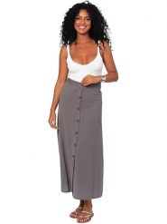 Aller Simplement Spódnica w kolorze antracytowym rozmiar: 34. Czarne spódniczki damskie Aller Simplement, bez wzorów, z podwyższonym stanem, maxi, proste. Za 69.99 zł.