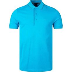 Koszulka Polo męska BOSS Paule 4 Turquoise/Aqua bawełniana slim fit turkusowa. Niebieskie koszulki polo męskie Boss, m, bez wzorów, z bawełny, bez ramiączek. Za 309.00 zł.